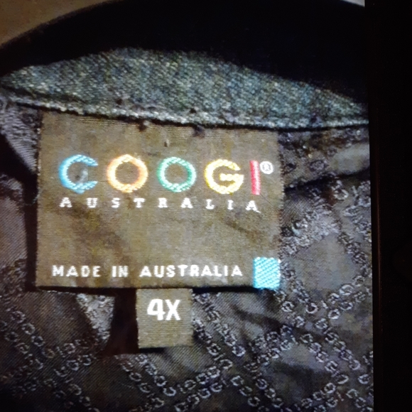 Jean sweater sleeve jacket by Coogi Australia - Picture 2 of 2